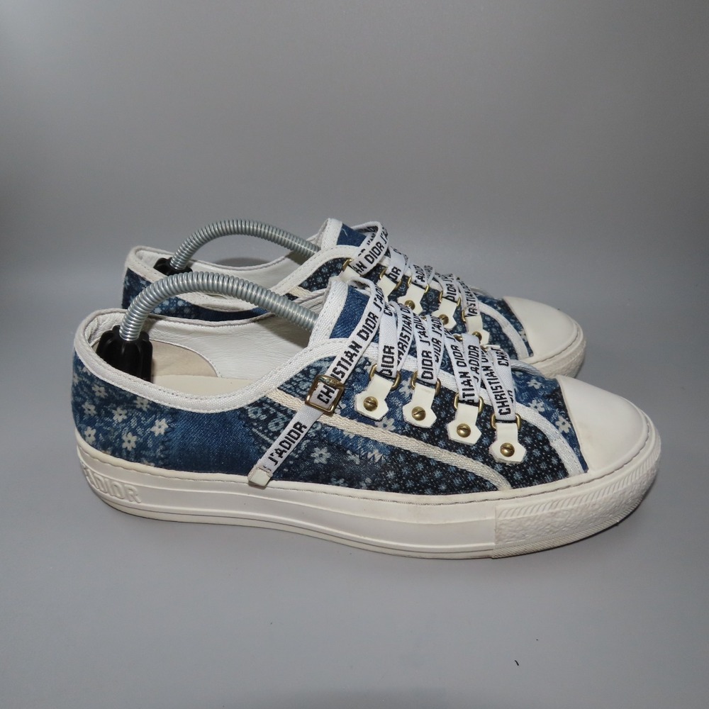 Dior Walk 'n' Dior Patchwork Denim Sneaker Women's EU Size 39 US Size 9